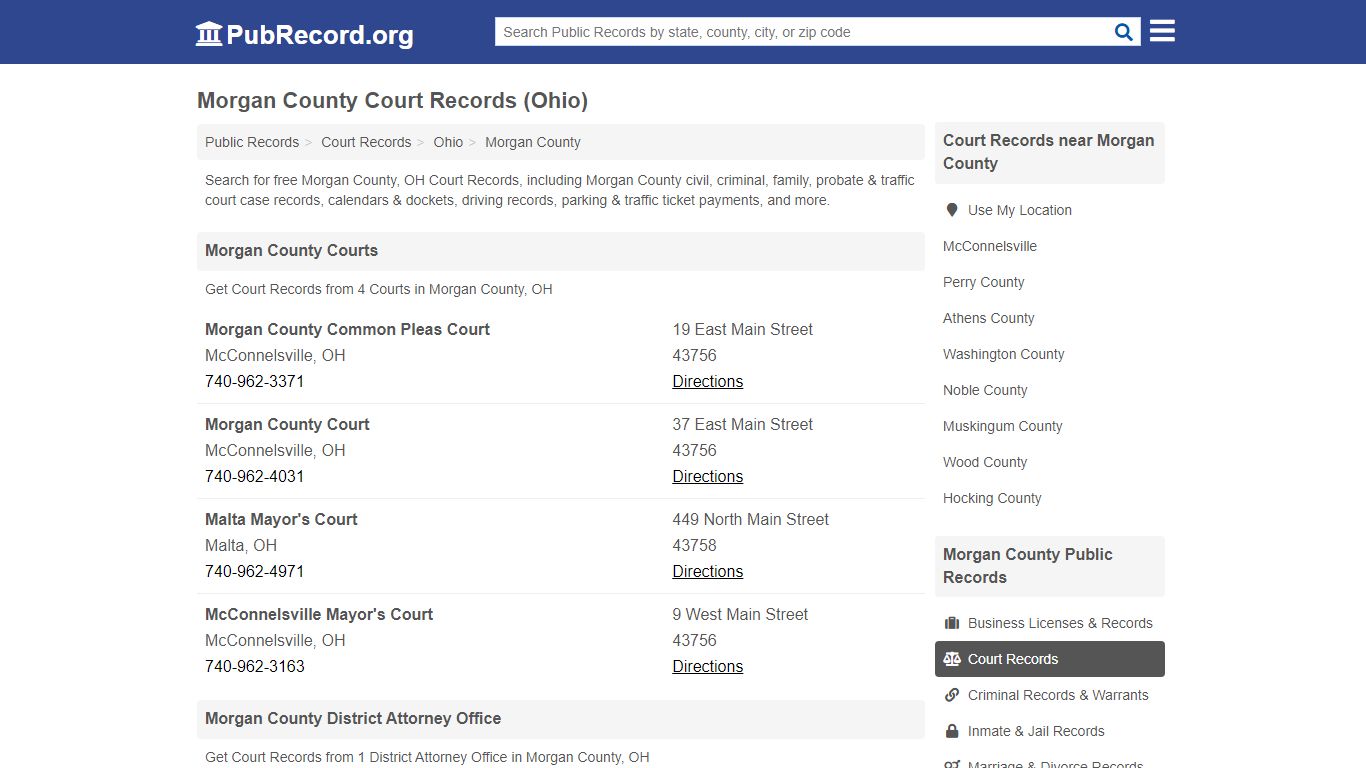 Free Morgan County Court Records (Ohio Court Records)